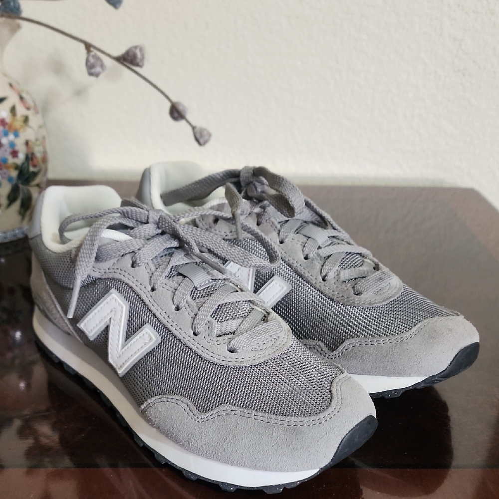 New Balance Classic Gray and White Sneakers